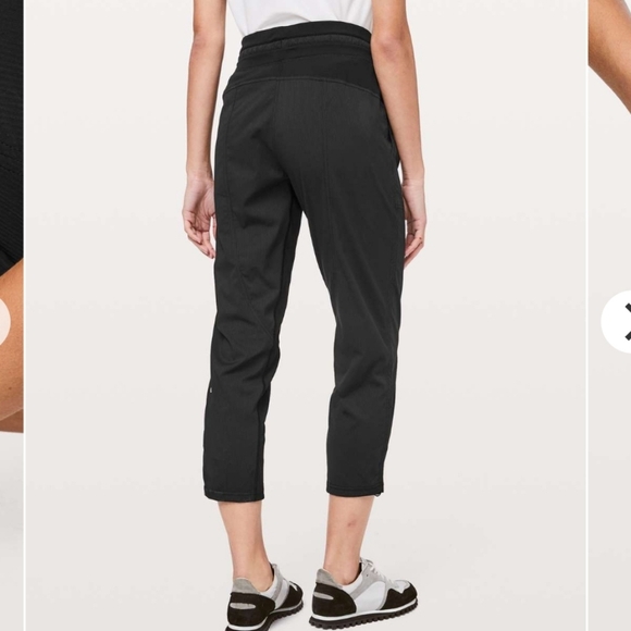 Lululemon Dance Studio Crop 25" Pants in Black with Cinchable Hems 2 - Picture 2 of 16